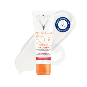 Capital Soleil Anti-âge 3-en-1 Spf50 Tube 50ml