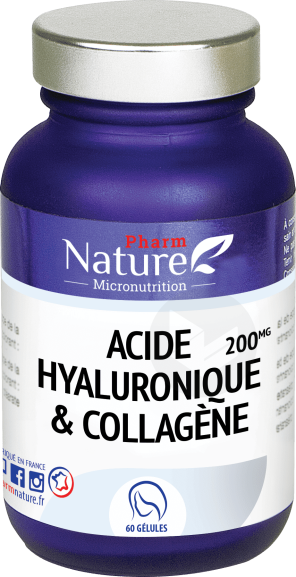 Acide Hyaluronique Et Collagène 60 Gélules
