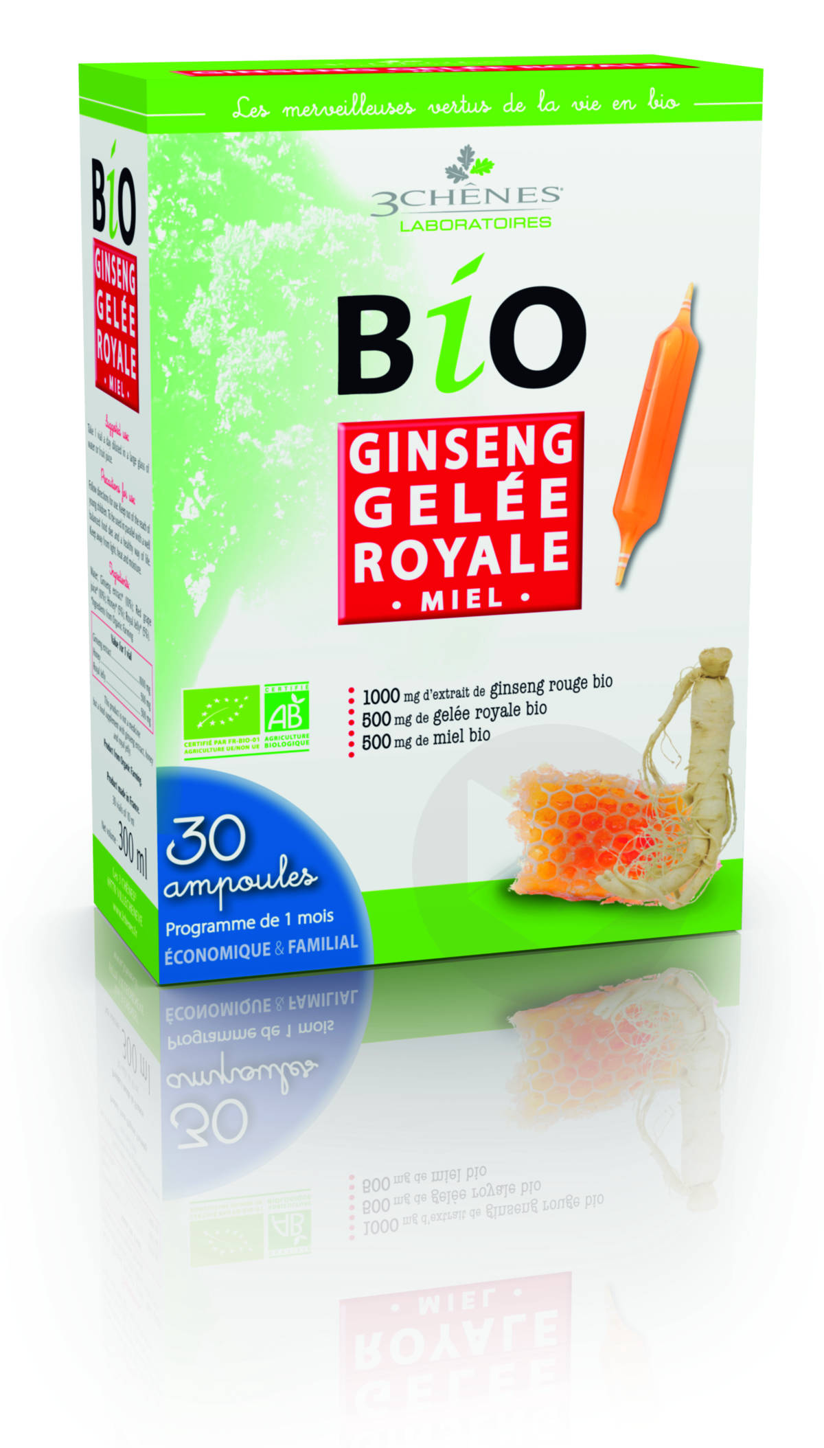 Bio Ginseng Gelée Royale 30 ampoules de 10 ml