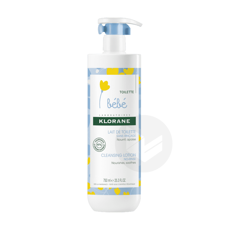 Lait de toilette bébé sans rinçage 750ml
