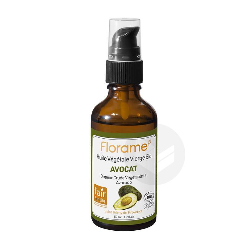 Huile Végétale d'Avocat Bio et Equitable 50ml