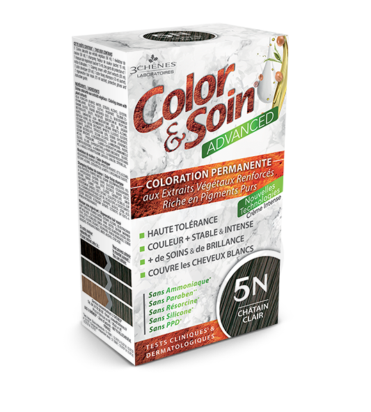 Soin Advanced Coloration Permanente Chatain Clair 5N