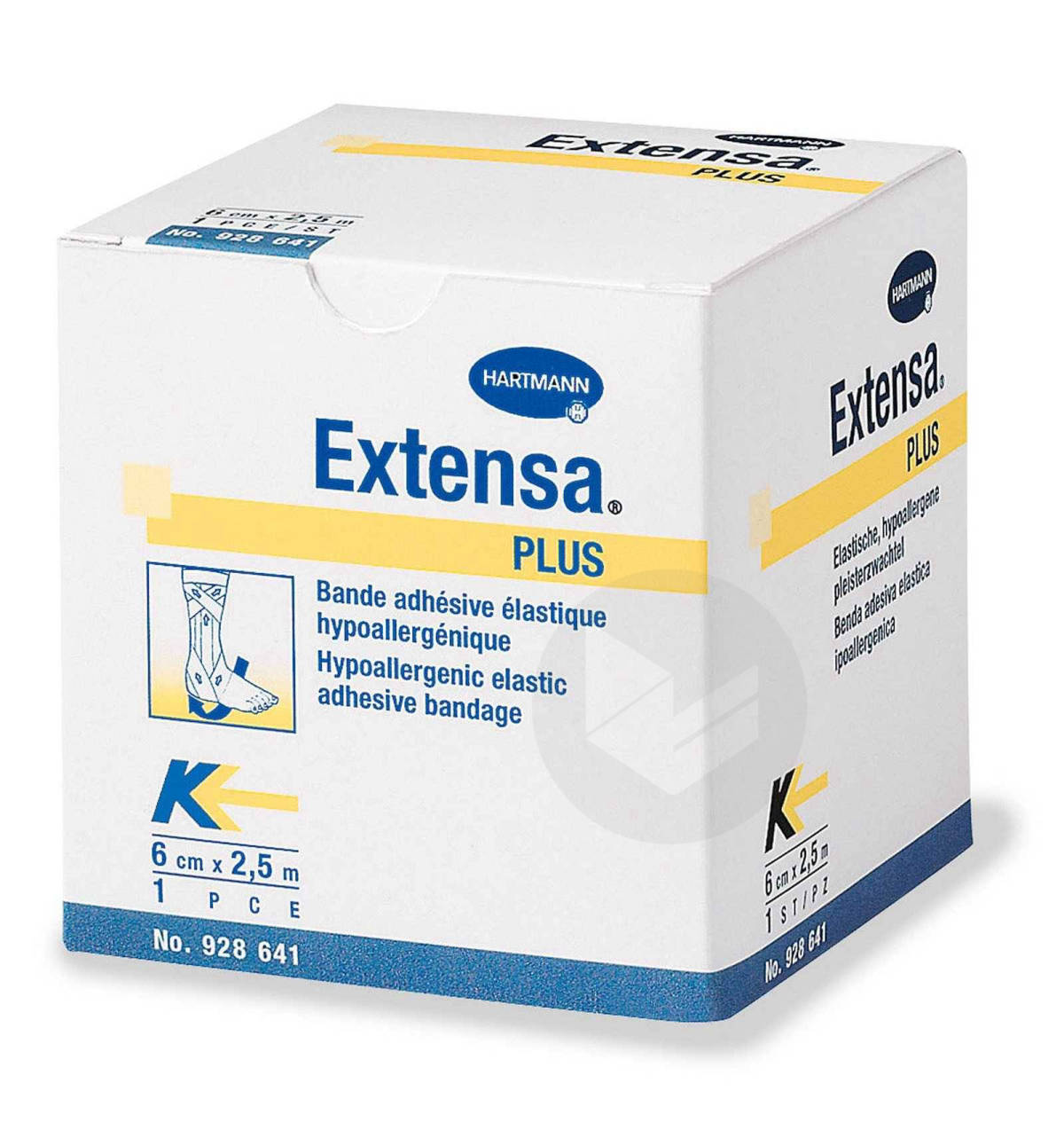 EXTENSA PLUS Bde adhésive élastique blanc 6cmx2,5m Cello
