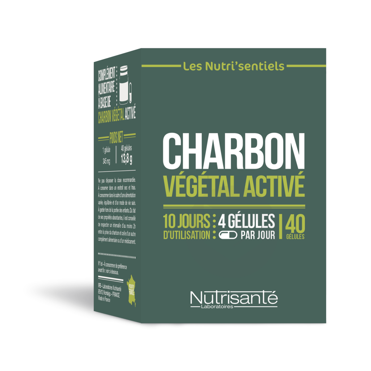 Charbon Végétal Activé 40 gélules