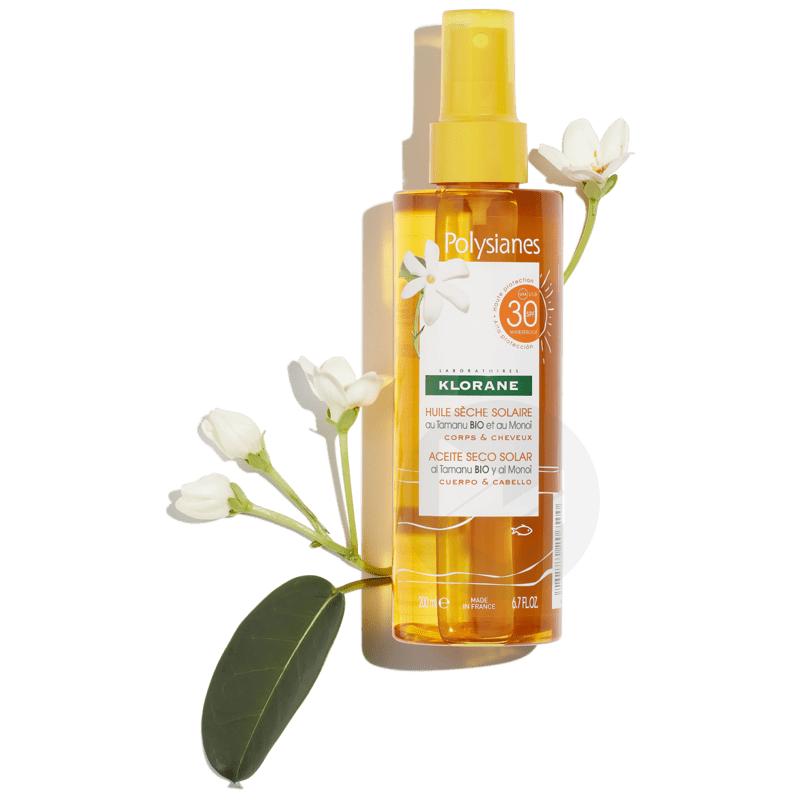 Huile sèche solaire SPF 30 200ml