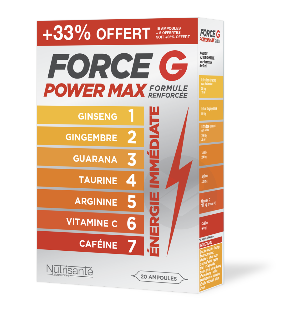Force G Power Max 20 ampoules