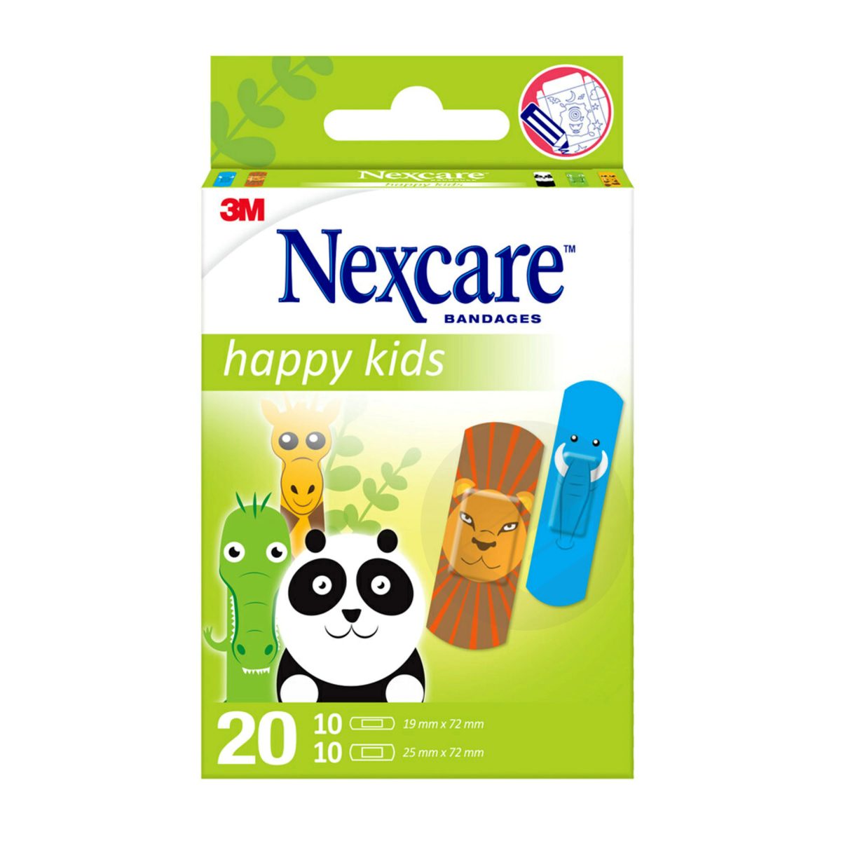 Nexcare Happy Kids Animaux x20