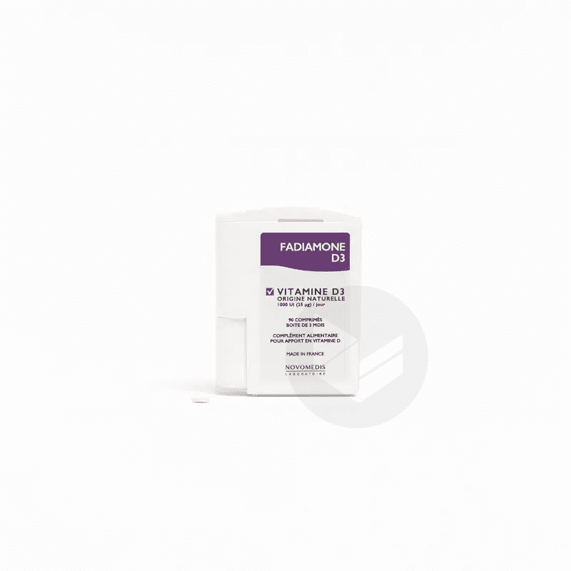 Fadiamone Vitamine D3 comprimés x90