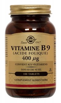 Folacine 400 mcg (Vitamine B9) 100 Comprimés