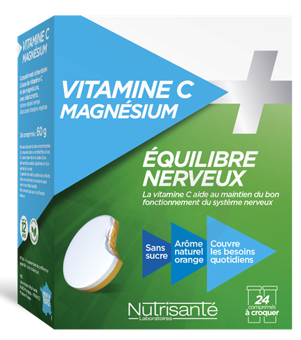 Vitamine C + Magnésium 24 comprimés