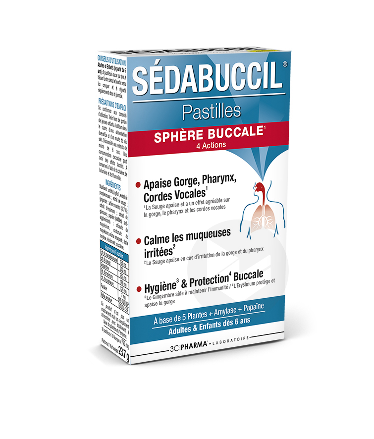 Sedabuccil Menthol 30 pastilles