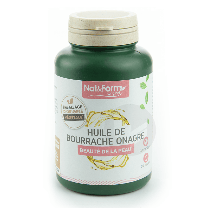 NAT&FORM NATURELLEMENT Huile de Bourrache+Onagre+Vitamine E Caps B/360