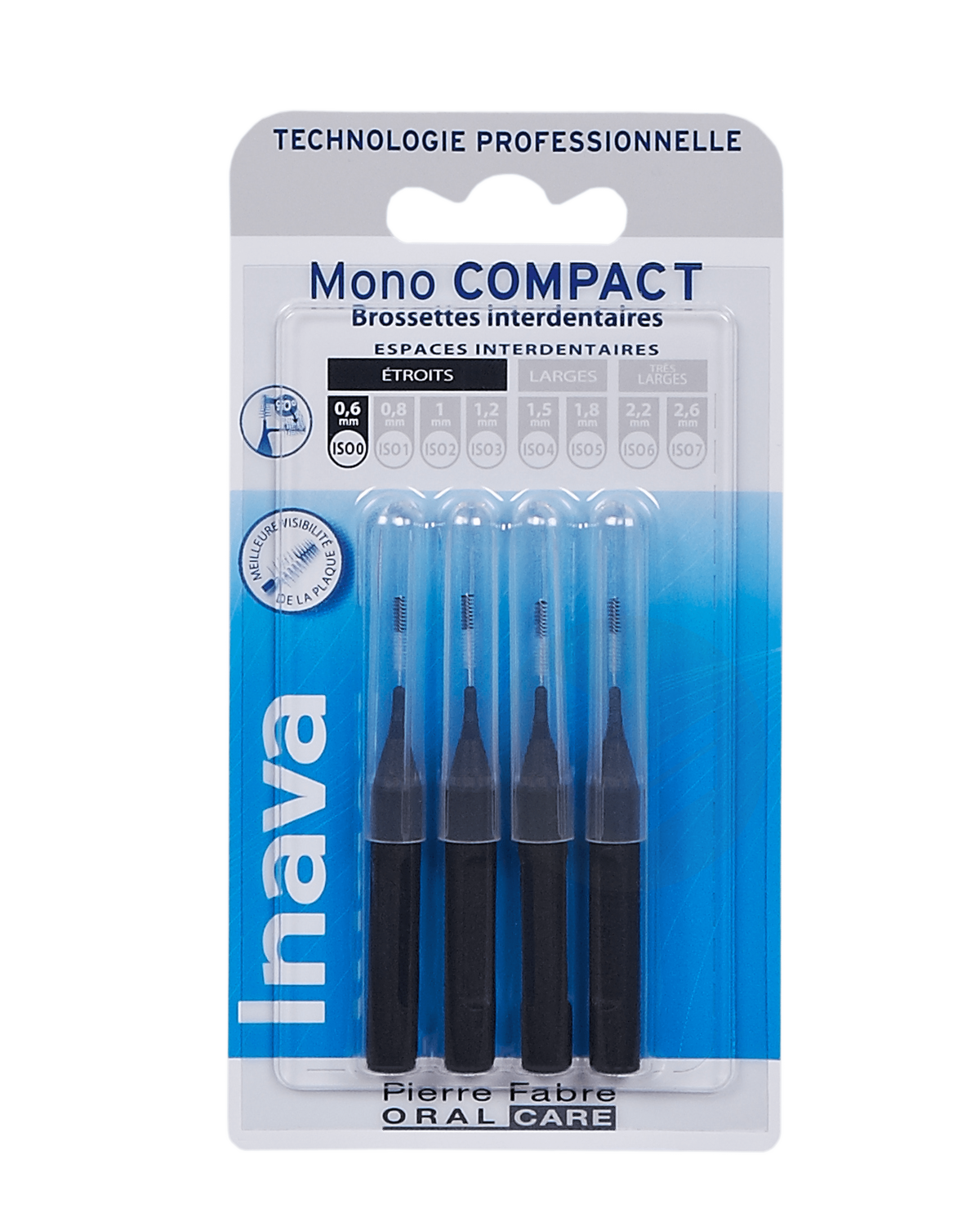 Brossettes Mono-Compact Noir  ISO 0- 0,6mm 4u