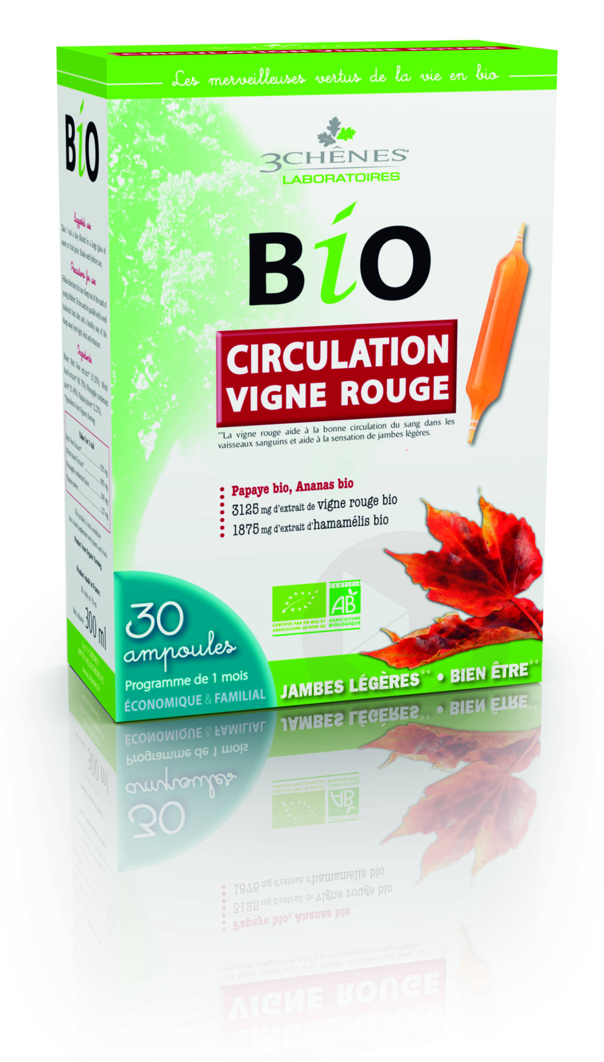 Bio Circulation Vigne Rouge 30 ampoules de10 ml