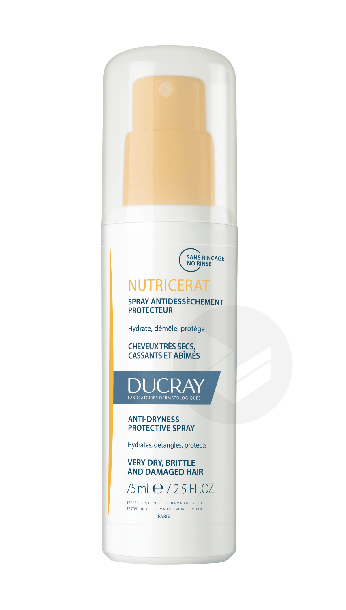 Spray réparateur nutritif cheveux secs fragiles et cassants 75ml