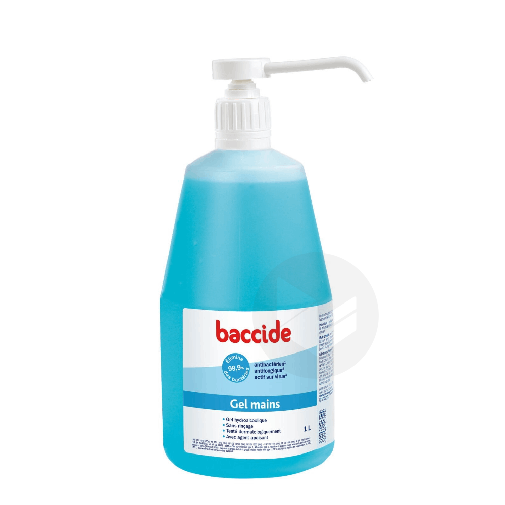 Gel Hydroalcoolique Antibactérien Sans Rinçage 1l