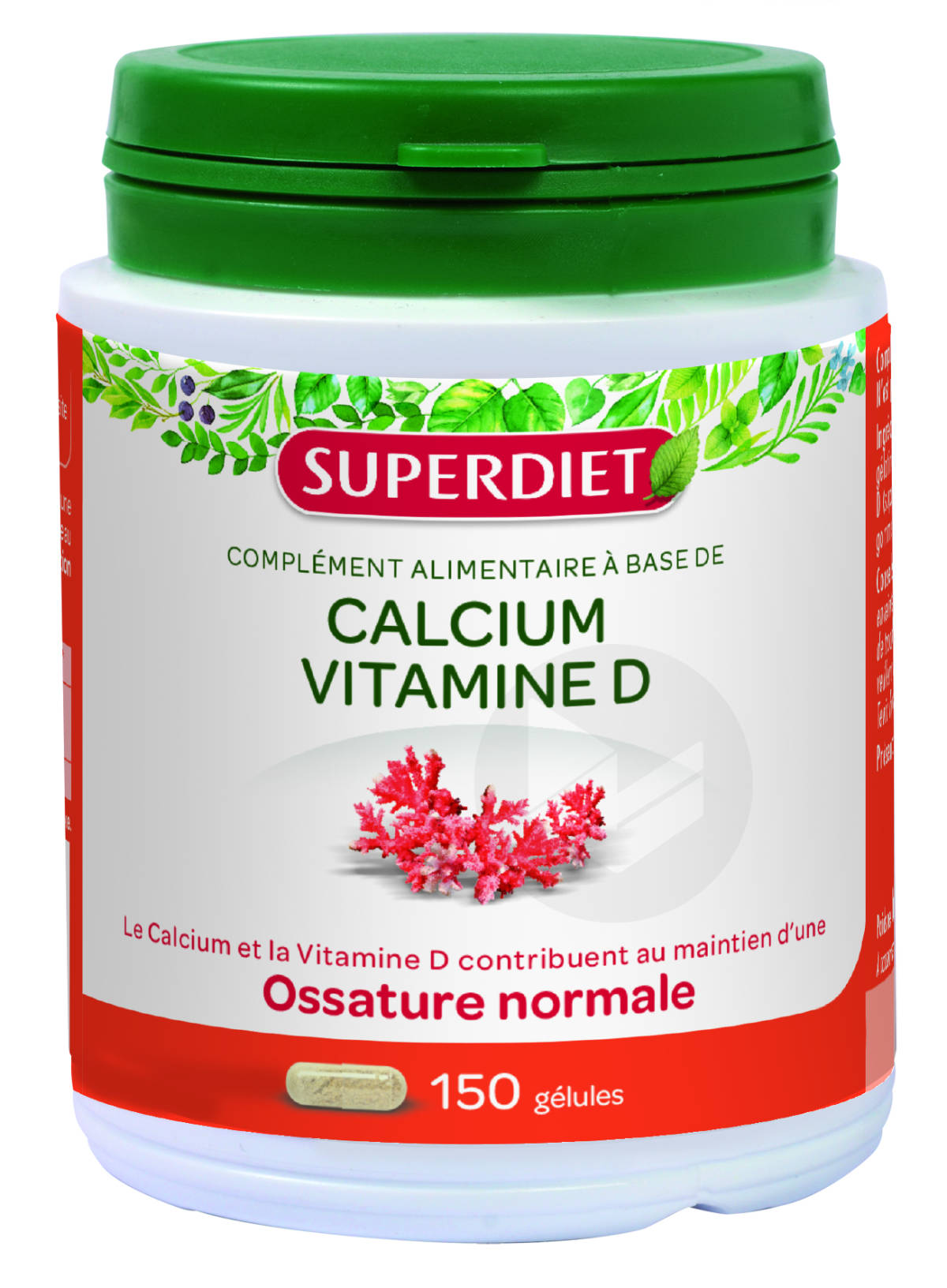 Calcium + Vitamine D 150 Gélules