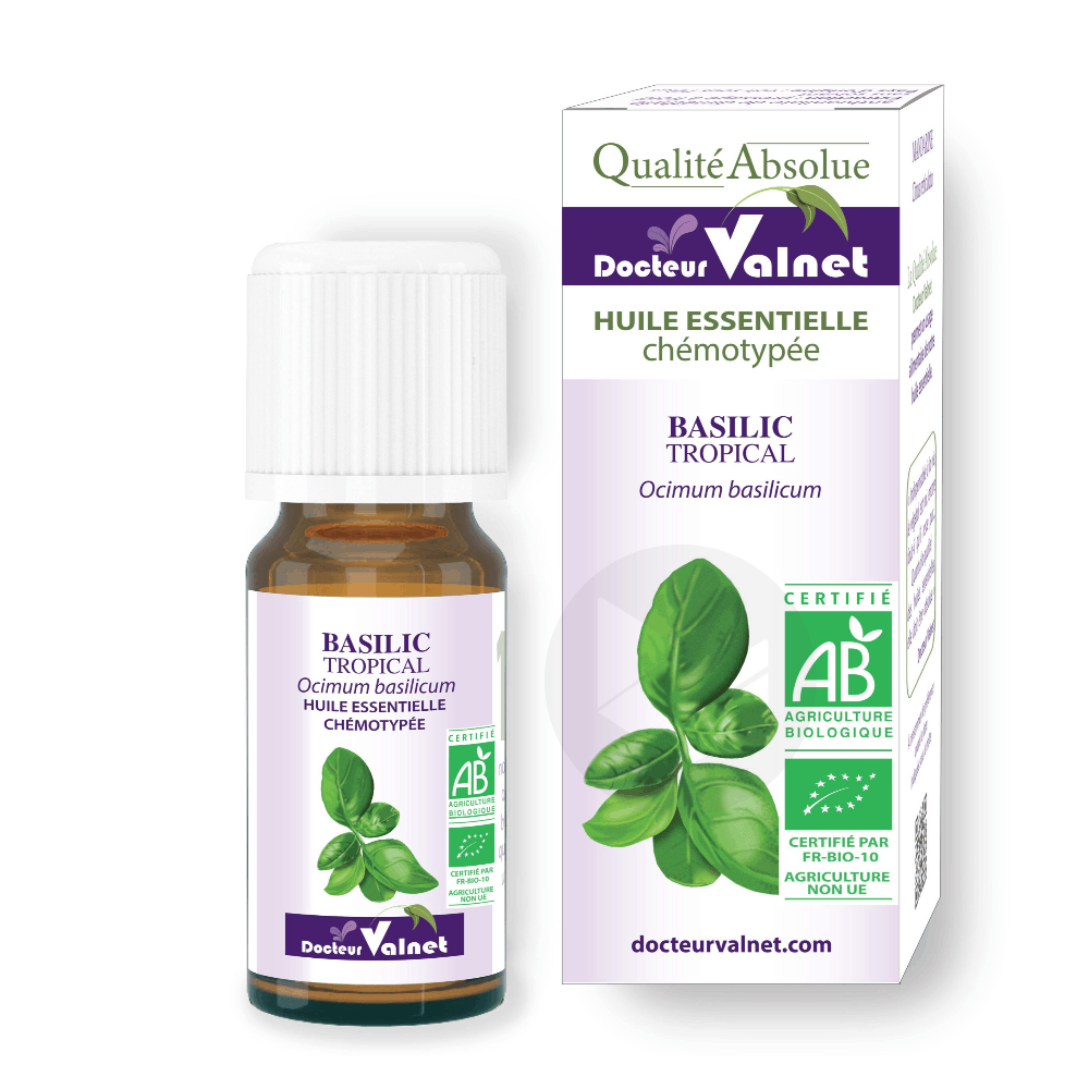 Huile essentielle bio Basilic 10ml