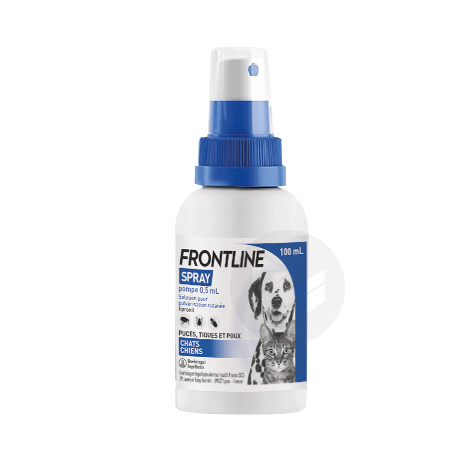 Spray anti-puces et tiques chiens et chats 100ml