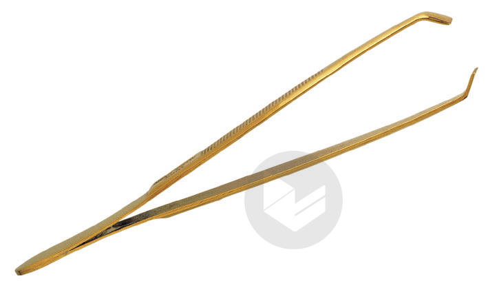 Vitry Pince à Epiler Mors Crabe Inox Dore
