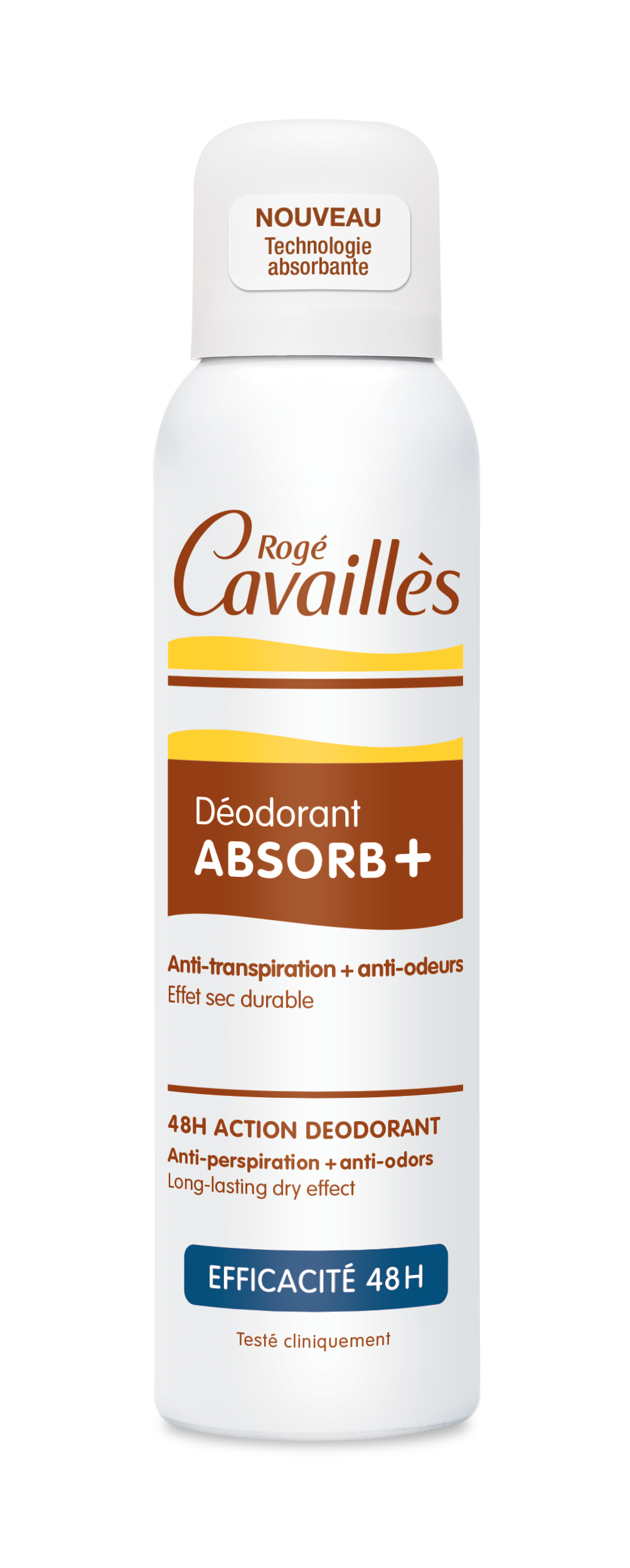Déodorant Absorb+ efficacité 48h spray 150ml
