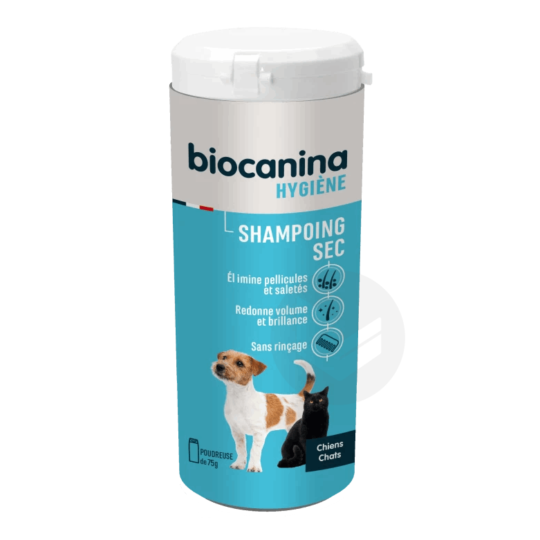 Hygiène Shampoing Sec pour Chien et Chat 75g