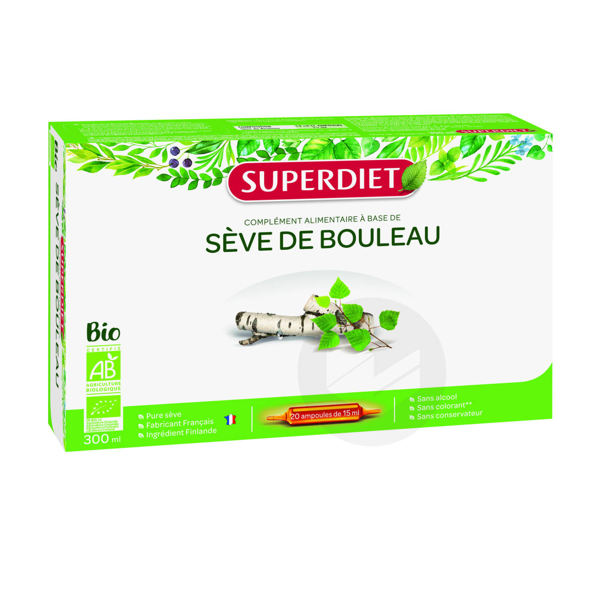 Sève De Bouleau Bio 20 Ampoules De 15ml