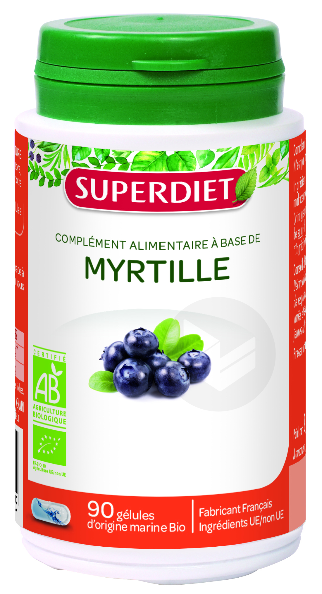 Myrtille Bio 90 Gélules