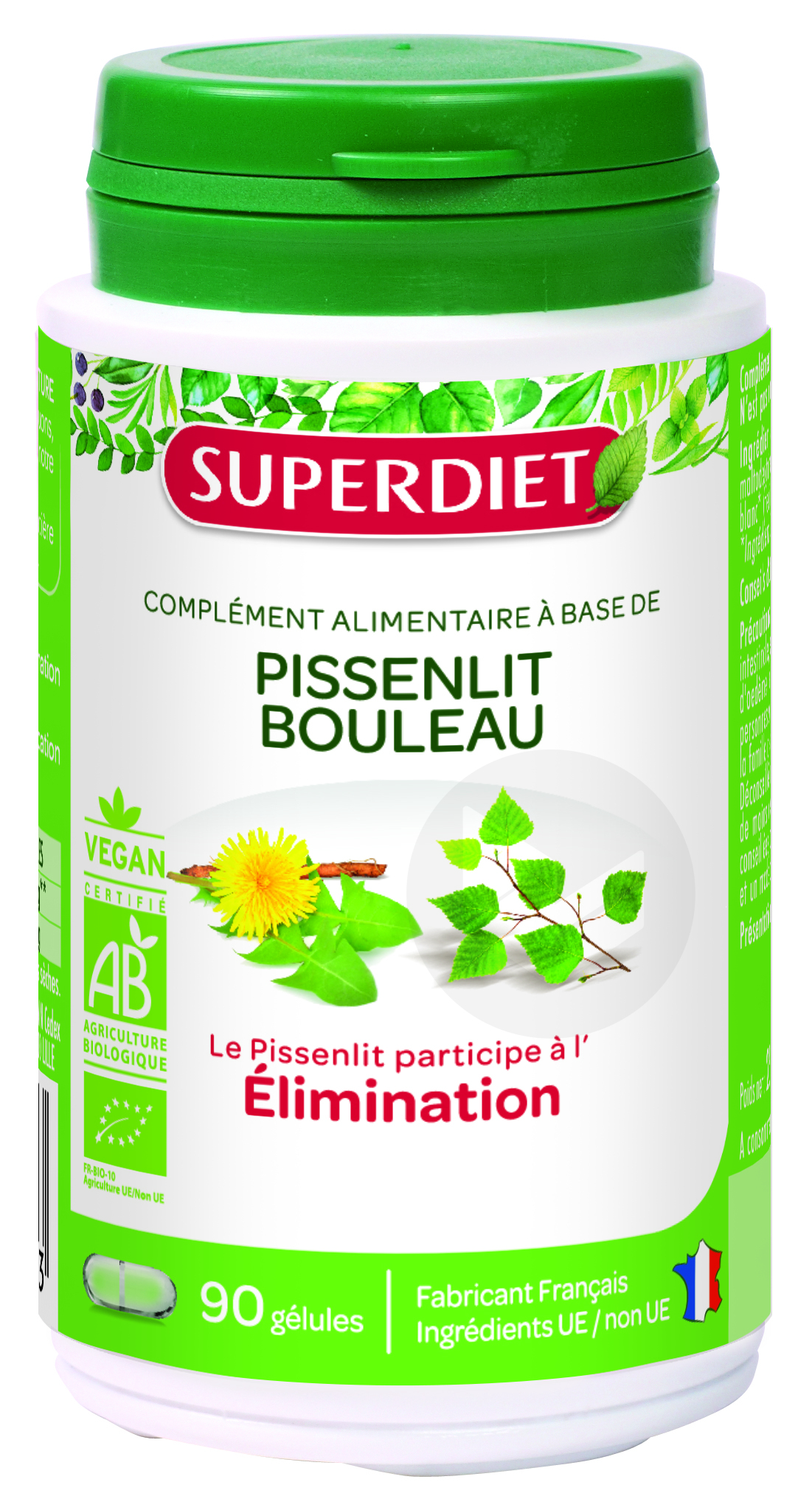 Pissenlit Bouleau Bio 90 Gélules