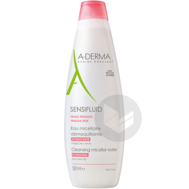A-DERMA SENSIFLUID Eau micellaire démaquillante et hydratante - 500ml