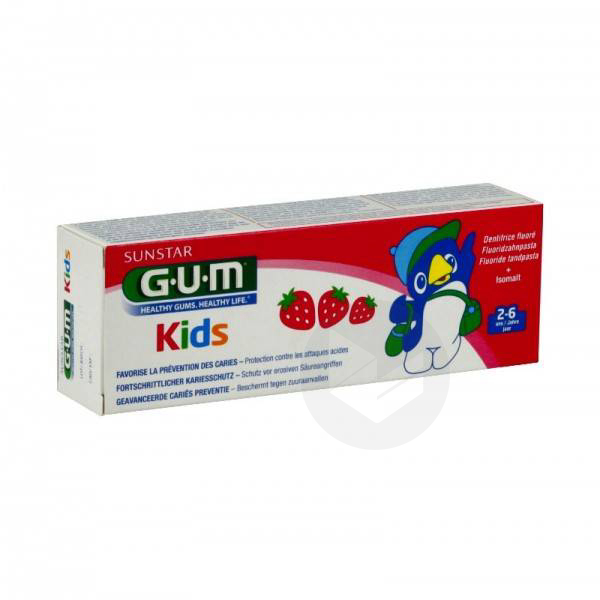 GUM kids dentifrice 2-6ans 50ml
