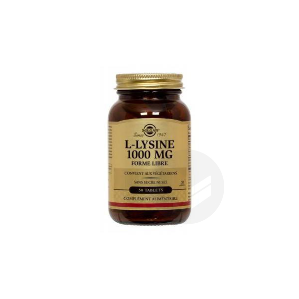 Lysine 1000mg 50 comprimés