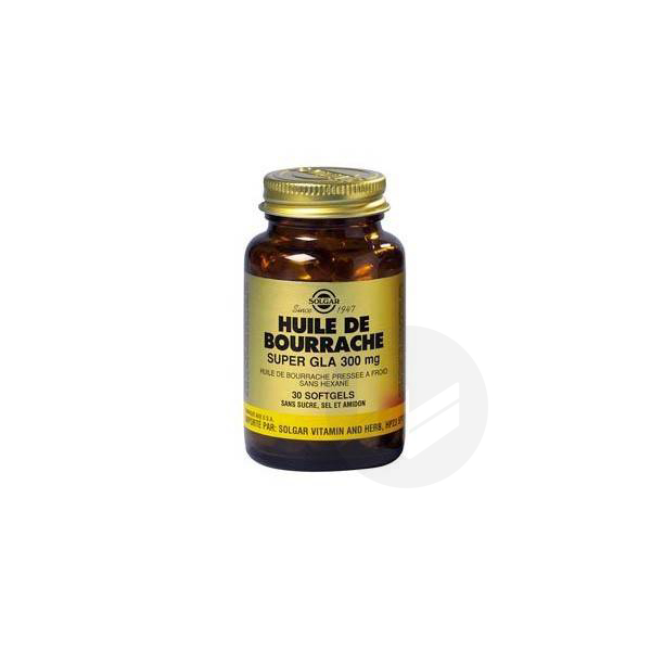 Huile de bourrache 300mg 30 gélules