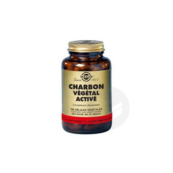 Charbon végétal activé 100 gélules