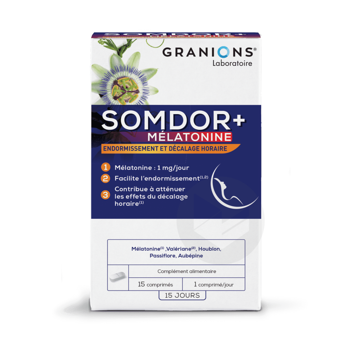 Somdor+ Mélatonine 15 comprimés