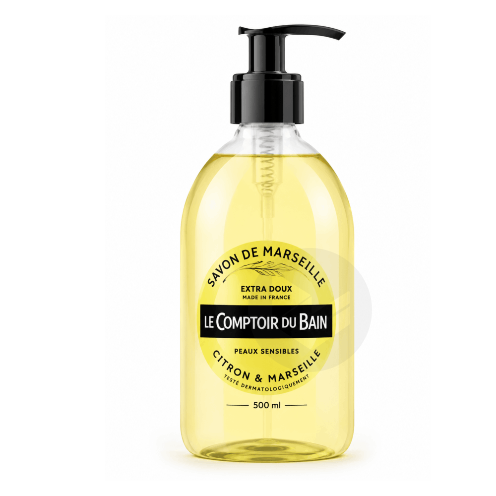 Savon de Marseille liquide 500ml citron-menthe 500ml