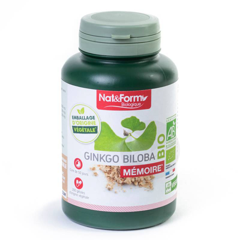 Ginkgo Biloba Bio 200 gélules