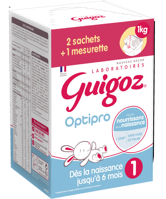 Guigoz Optipro 1 Bag in Box Sachet 2x500g