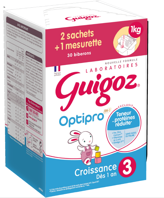 Guigoz Optipro 3 Bag in Box Sachet 2x500g