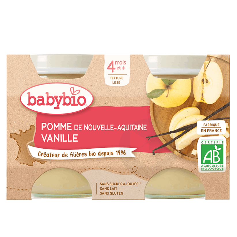 Pomme de Nouvelle-Aquitaine Vanille 2x130g
