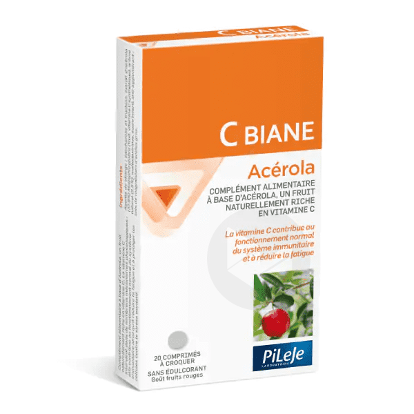 Acérola Vit C 20 comprimés à croquer
