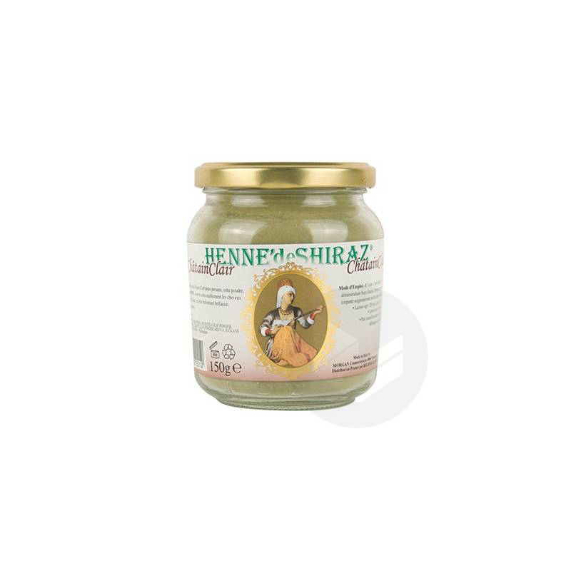 Henné De ShirazPoudre Colorante Châtain Clair 150g