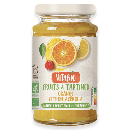 Fruits à tartiner Orange Citron Acérola 290g