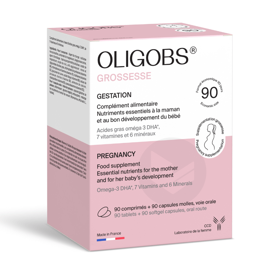 Oligobs Grossesse 90 comprimés + 90 capsules
