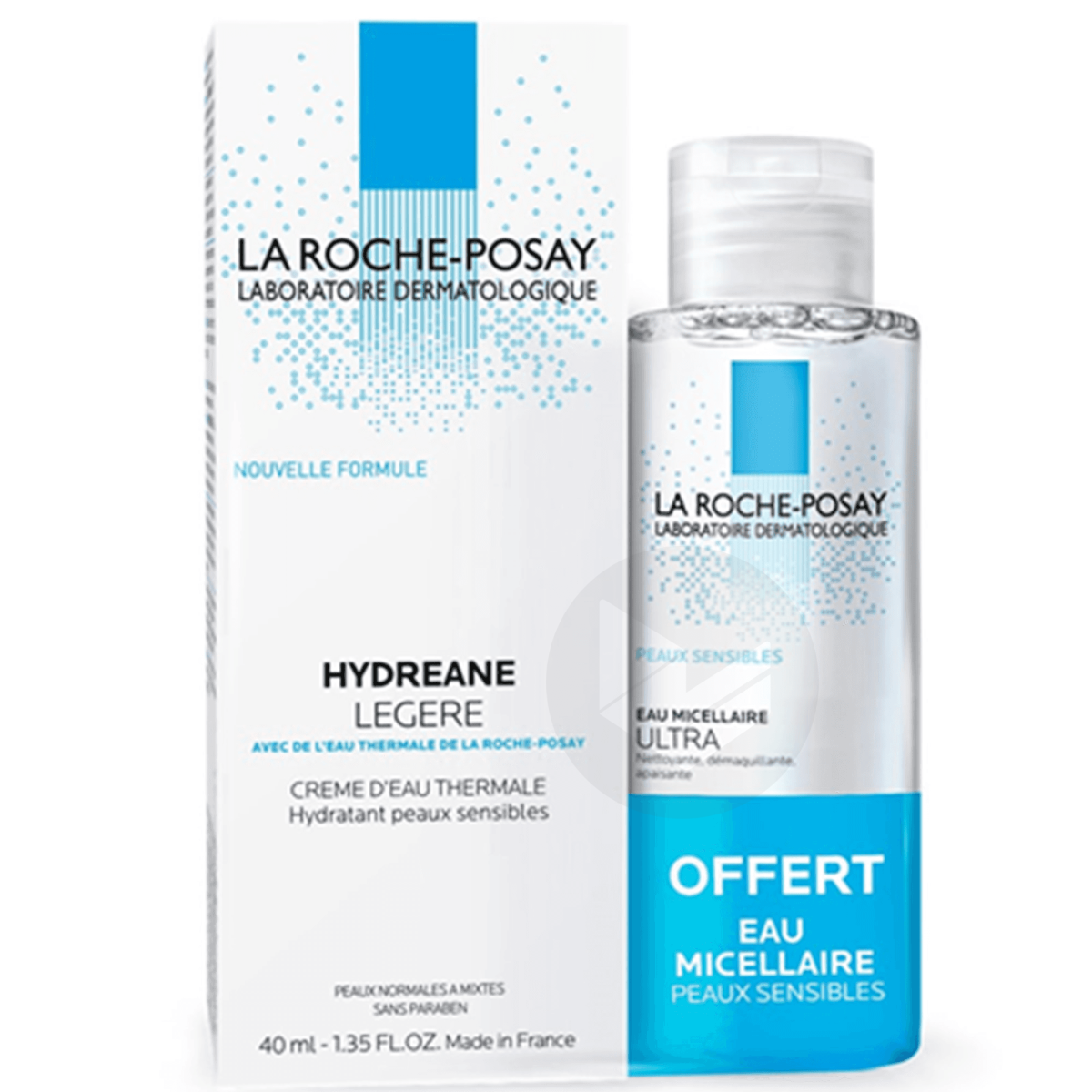 Hydreane Crème hydratante légère + Eau micellaire offerte