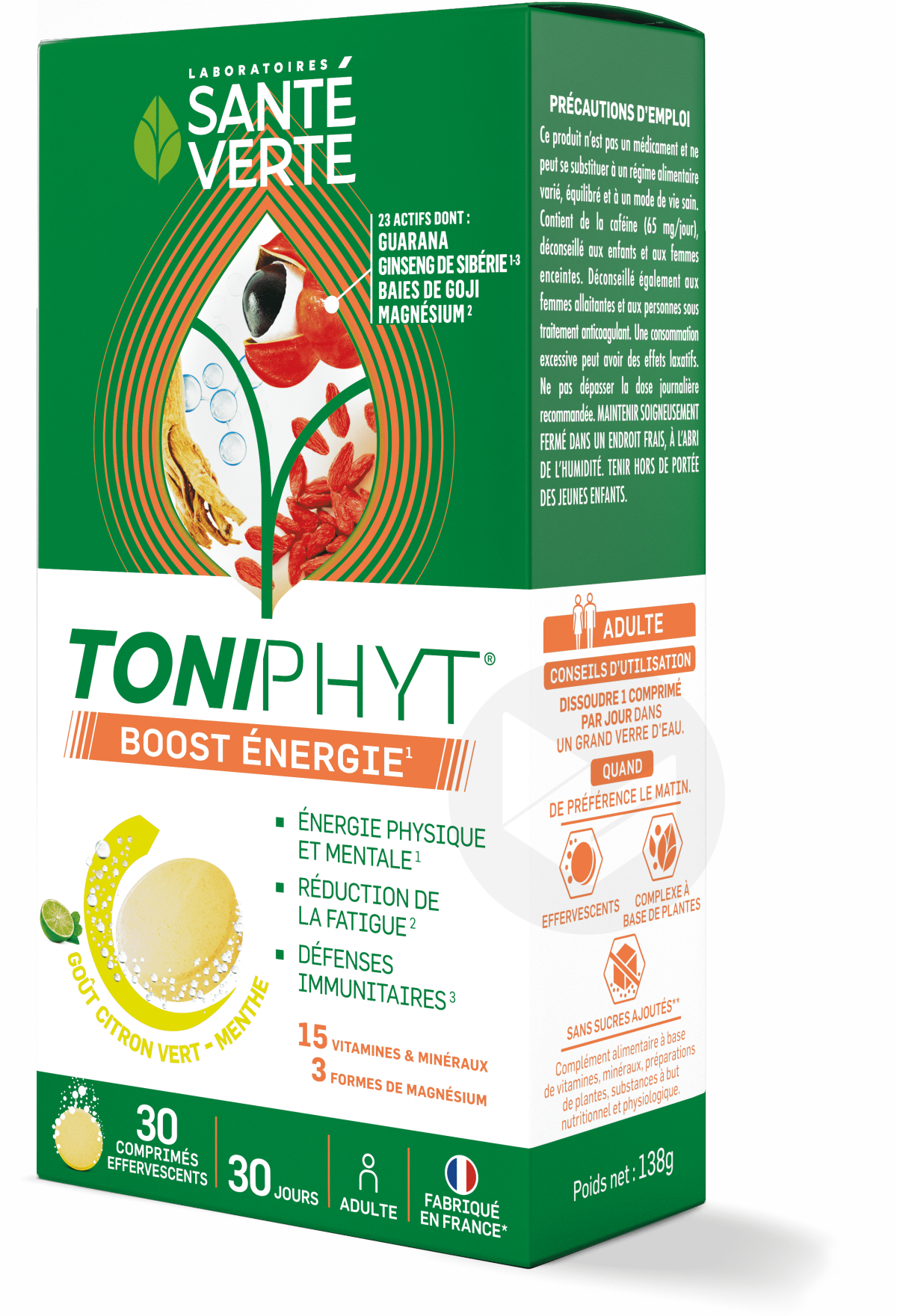 Toniphyt Boost Energie 30 comprimés