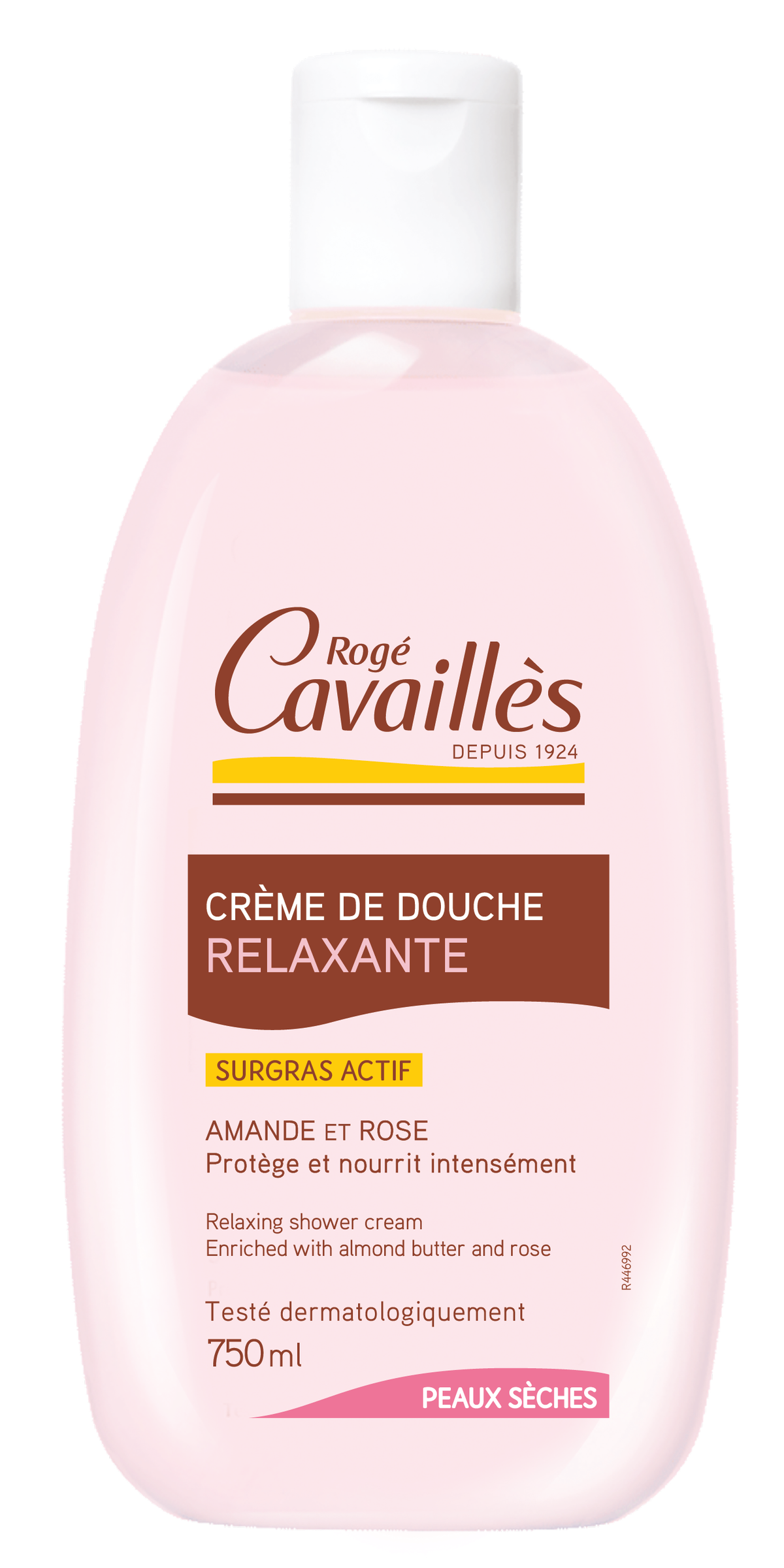 Crème de douche relaxante Amande & rose 750ml