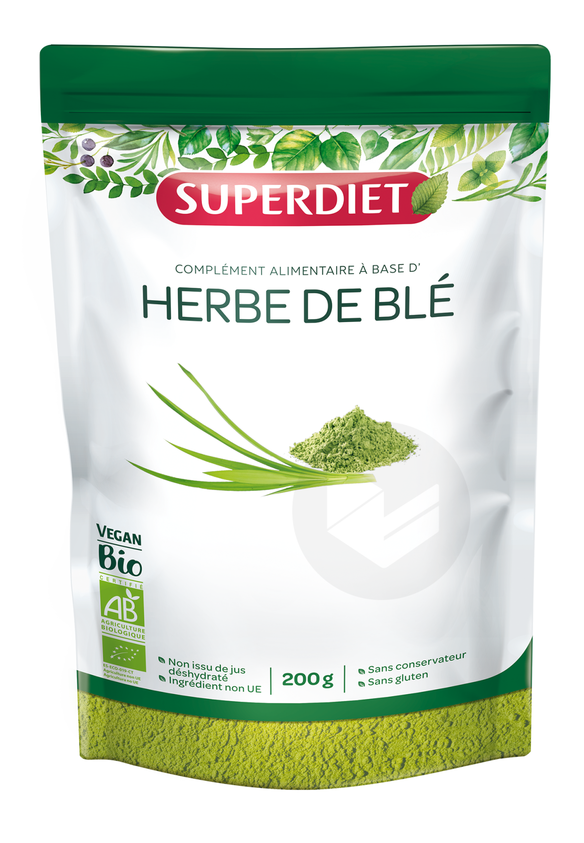 Herbe De Blé Bio Poudre 200 g