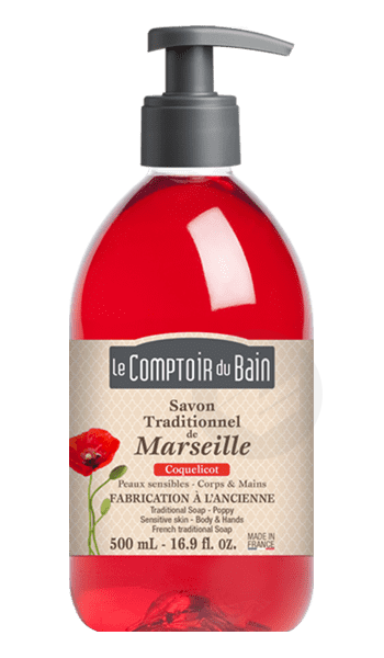 Savon Liquide de Marseille Coquelicot 1L