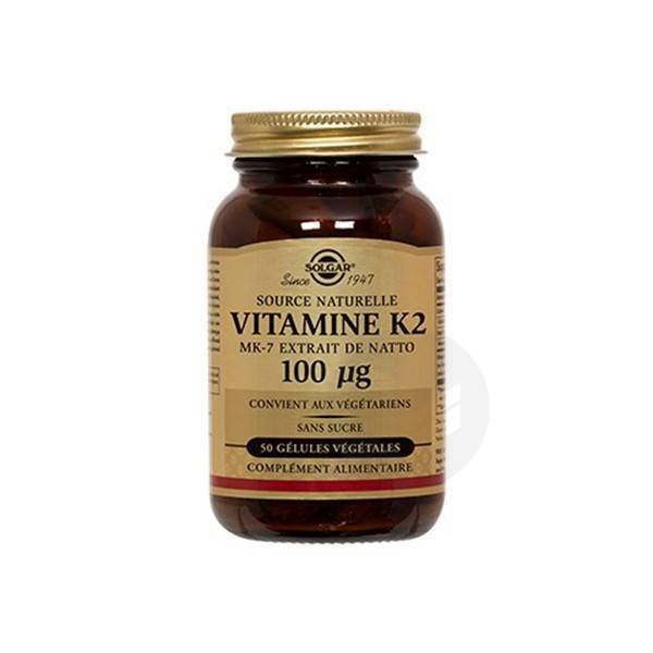 Vitamine K2 MK7 50 gélules